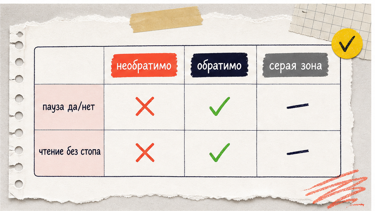 Таблица зон: когда агенту мешать не нужно, а когда нужна пауза